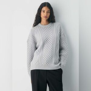 Women's Aritzia Sunday Best Heritage Knit Wool Crew
Sweater - Size Small